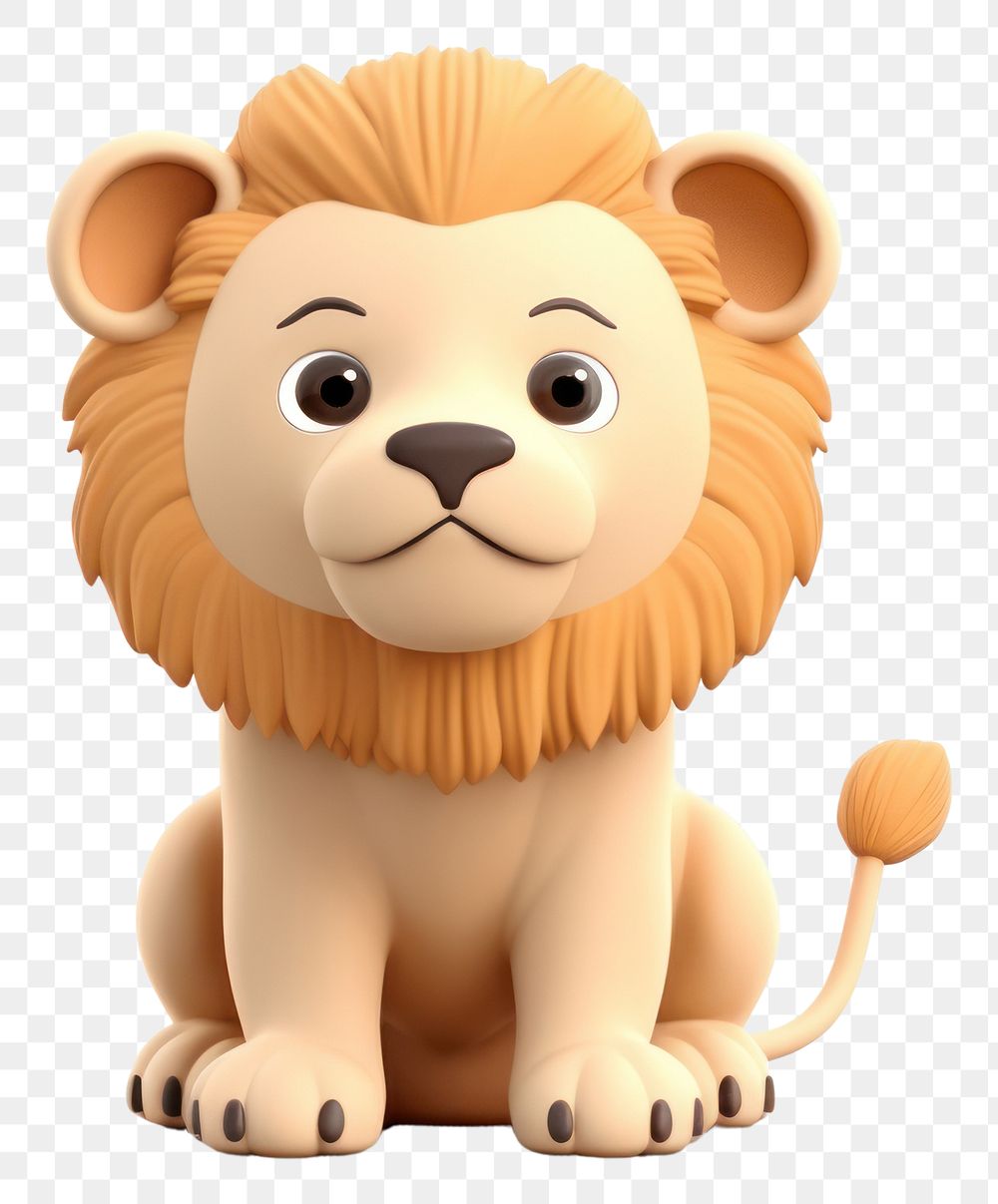 PNG Lion figurine mammal animal. AI generated Image by rawpixel.