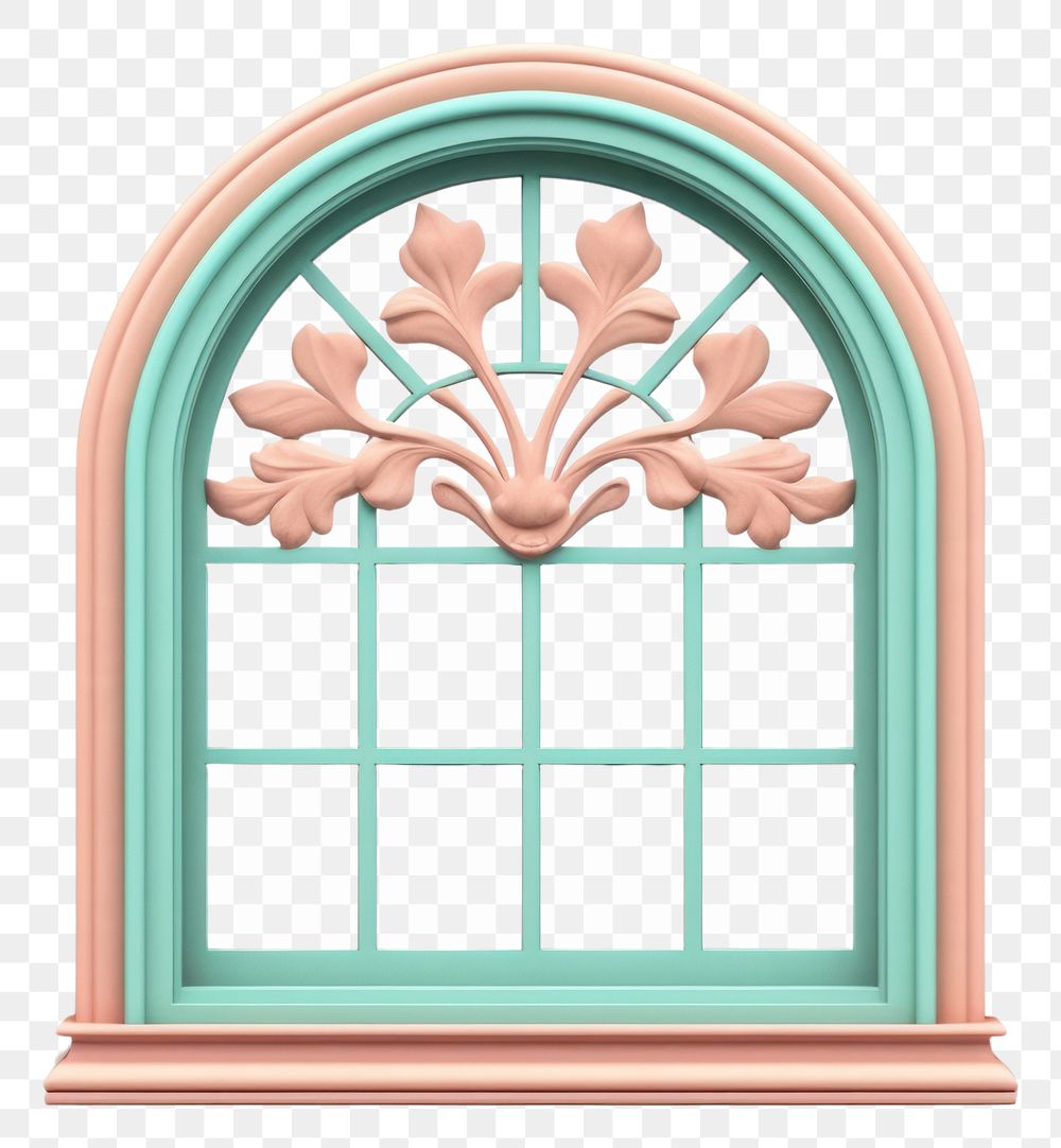 PNG Vintage window architecture white background transparent. AI generated Image by rawpixel.