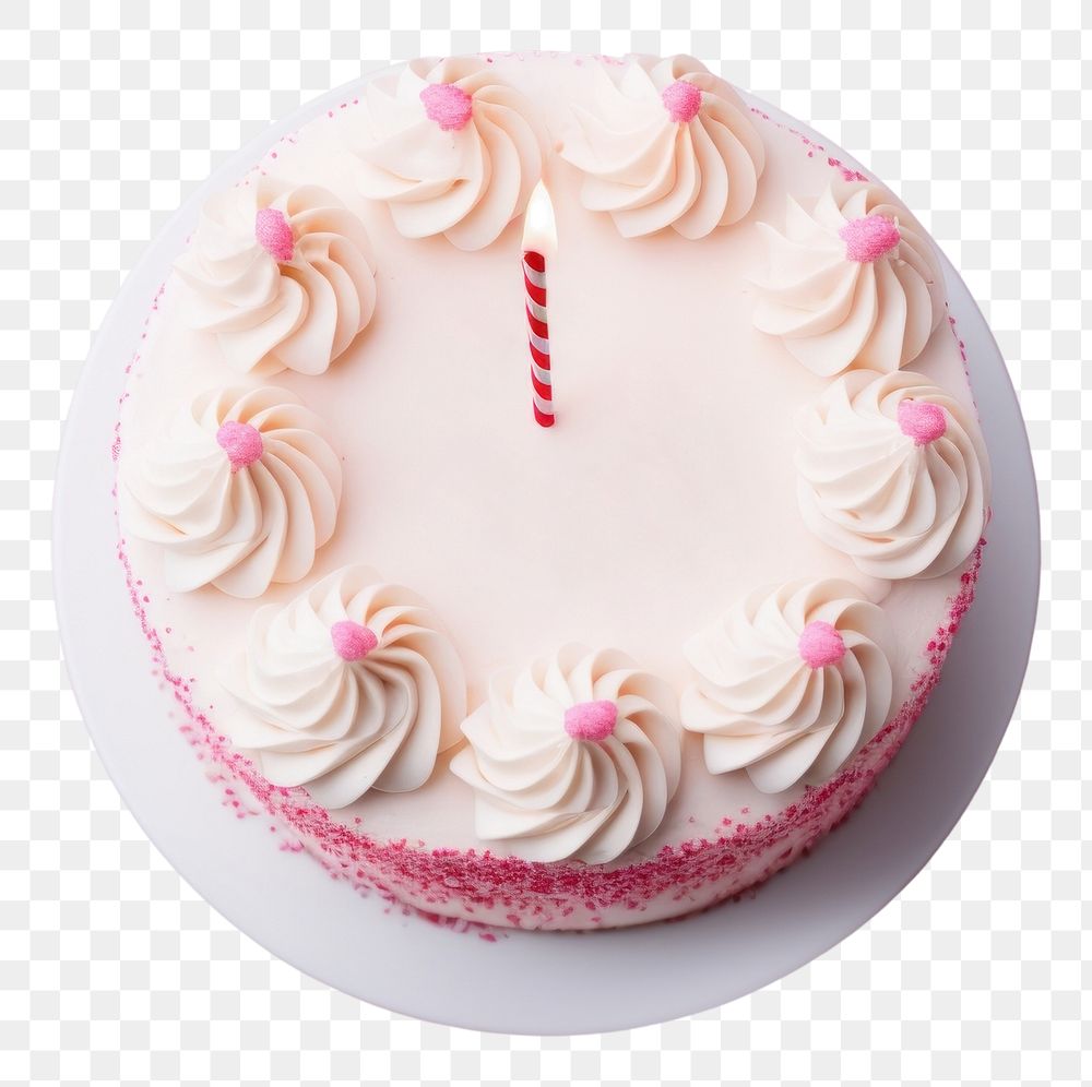 PNG Happy birthday cream cake dessert. AI generated Image by rawpixel.