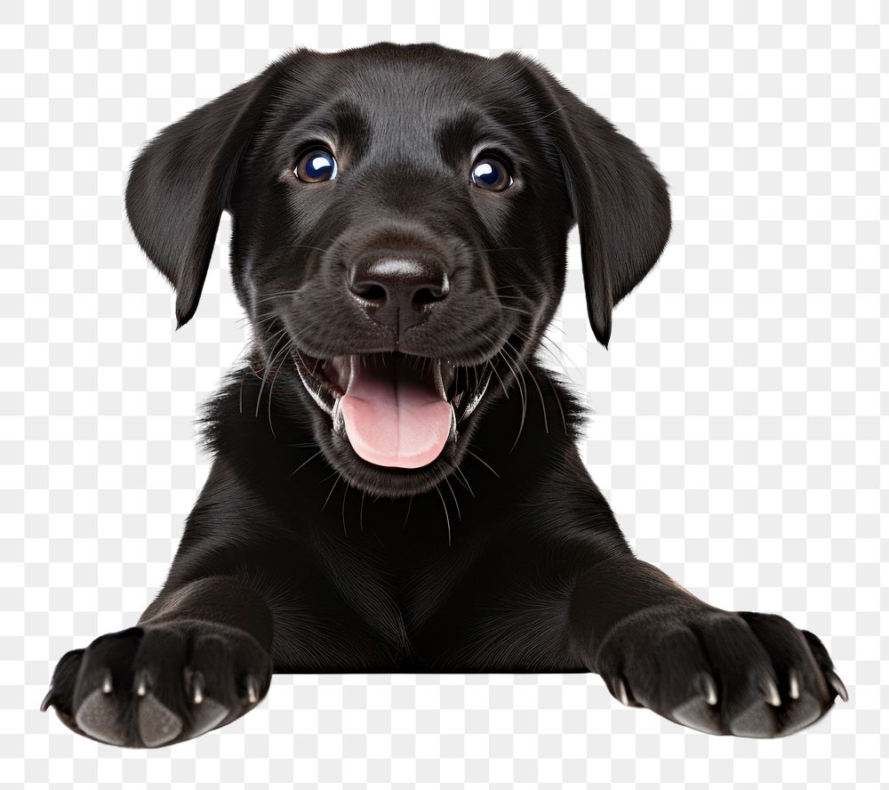 PNG Happy black puppy Labrador Retriever. AI generated Image by rawpixel.