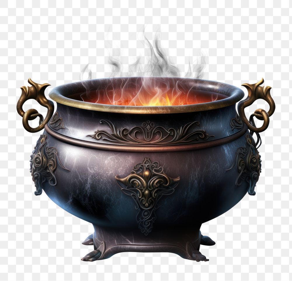 PNG Cauldron white background fireplace cookware