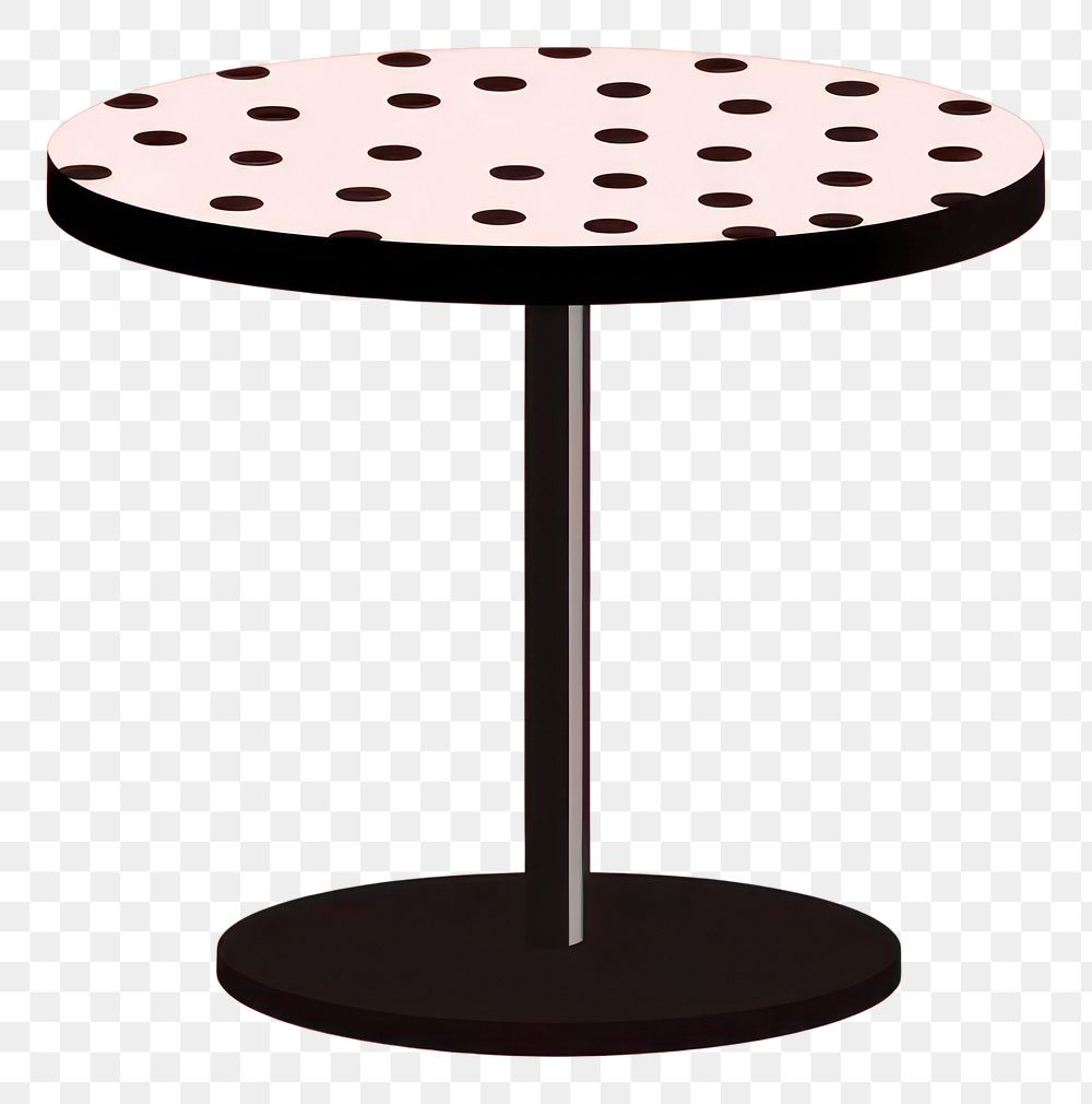 PNG Furniture table tabletop spotted. AI generated Image by rawpixel.