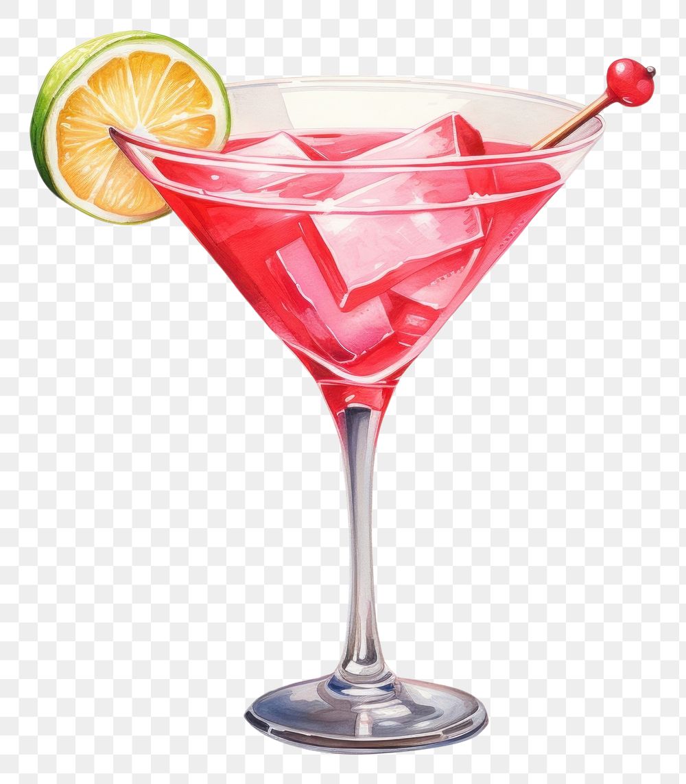 PNG Cocktail martini drink fruit.
