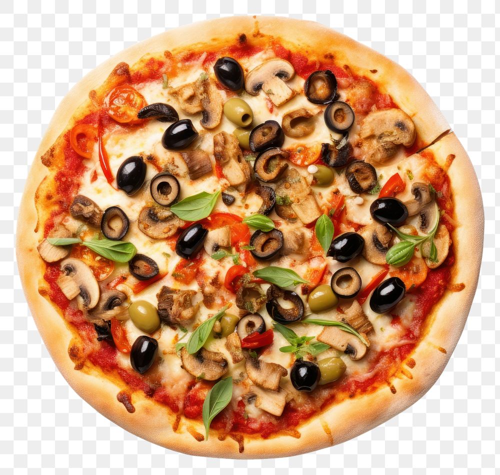 PNG Pizza olive food mozzarella