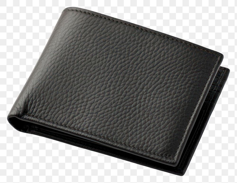 PNG Black leather wallet black white background accessories. AI generated Image by rawpixel.