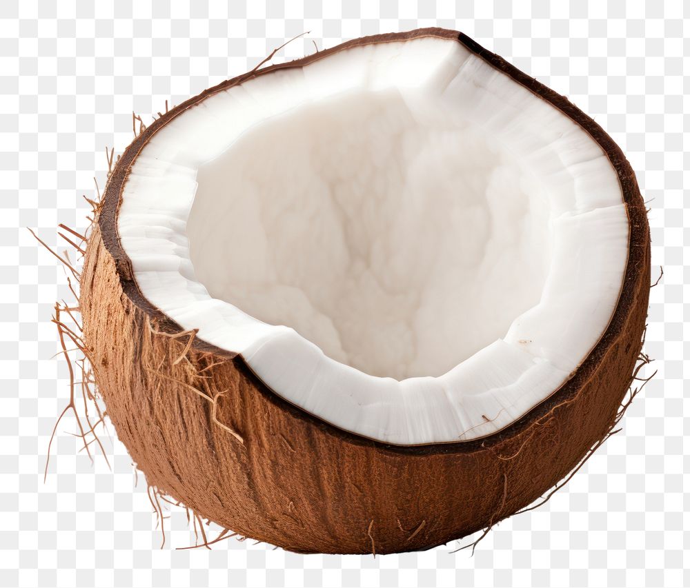 PNG Coconut white plant white background. AI generated Image by rawpixel.