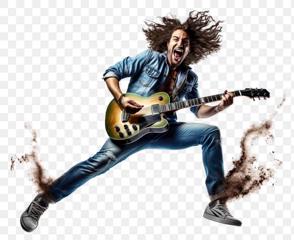 PNG Enjoy Music music musician guitar. AI generated Image by rawpixel.