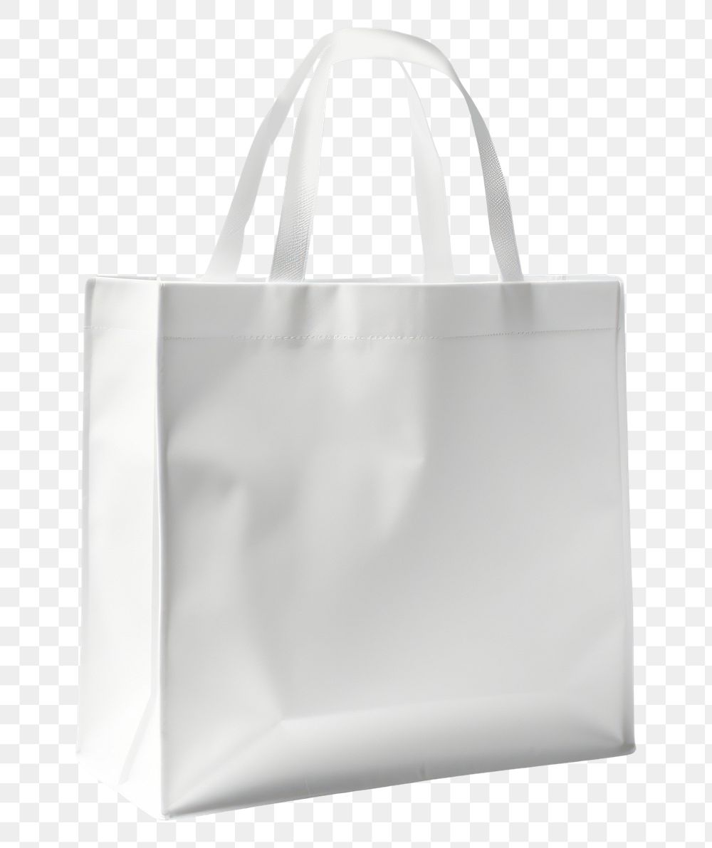 PNG  White shopping bag handbag white background celebration. AI generated Image by rawpixel.