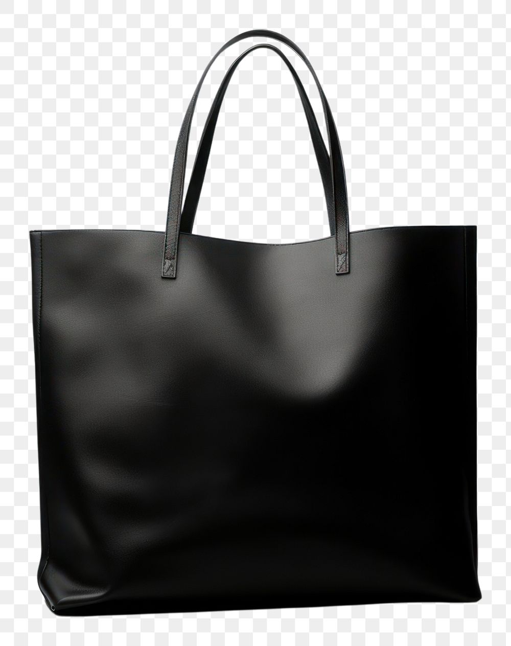 PNG Tote bag handbag black white background. AI generated Image by rawpixel.