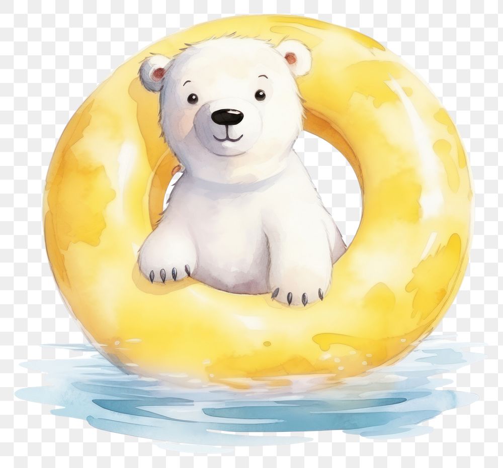 PNG Polar bear mammal animal cute. 