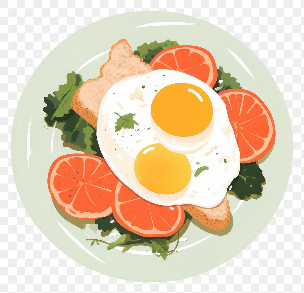 PNG Plate food meal egg. AI generated Image by rawpixel.