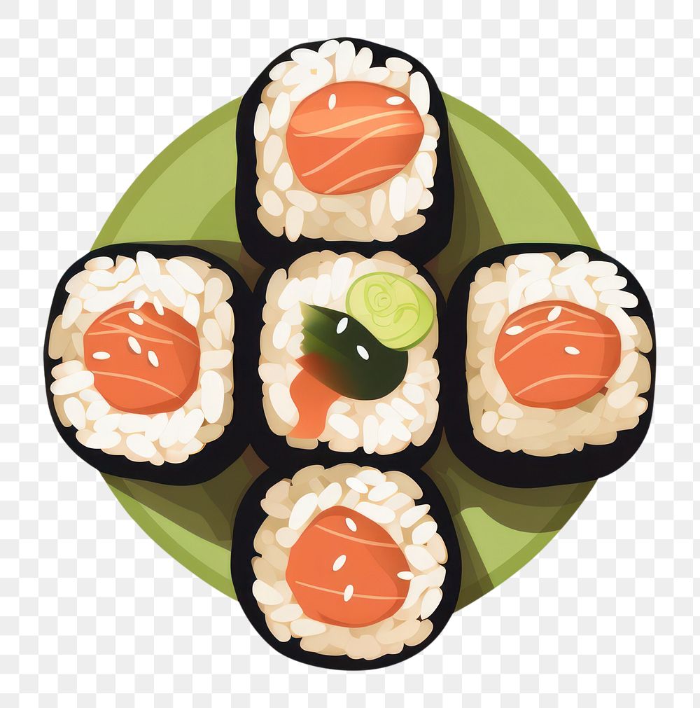 PNG Sushi food rice meal. AI generated Image by rawpixel.