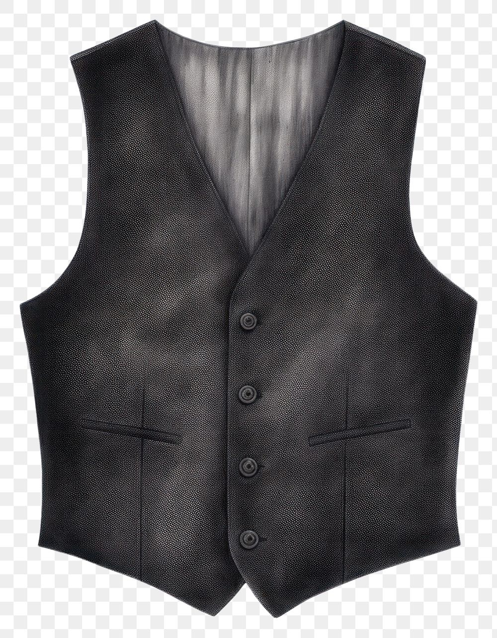 PNG  Waistcoat black white background coathanger. AI generated Image by rawpixel.