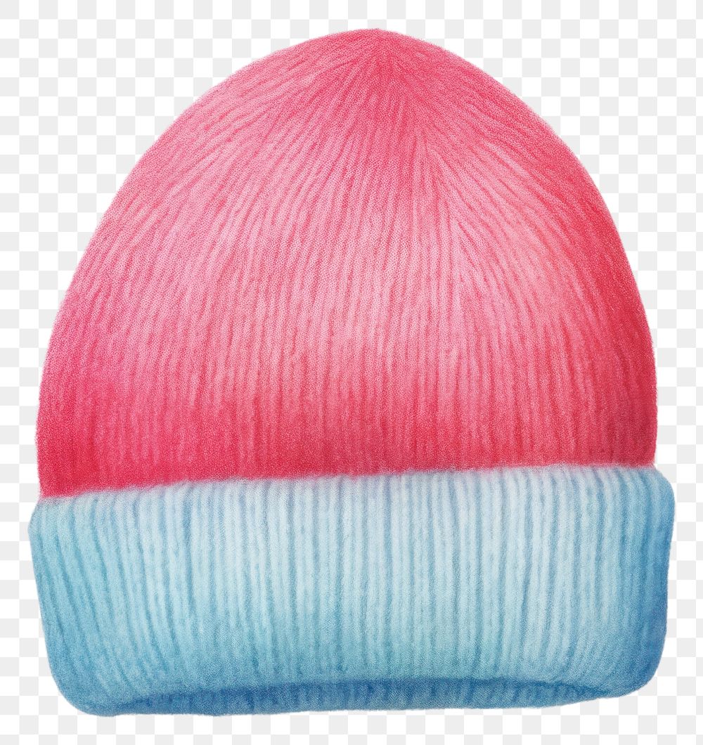 PNG  Beanie hat red white background headgear. AI generated Image by rawpixel.