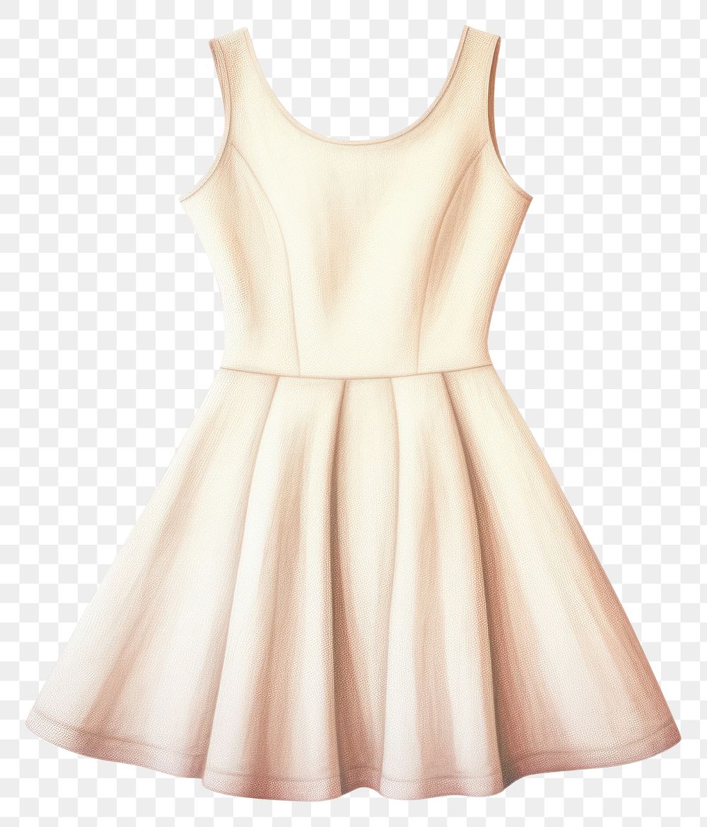 PNG  Mini dress fashion white white background. AI generated Image by rawpixel.