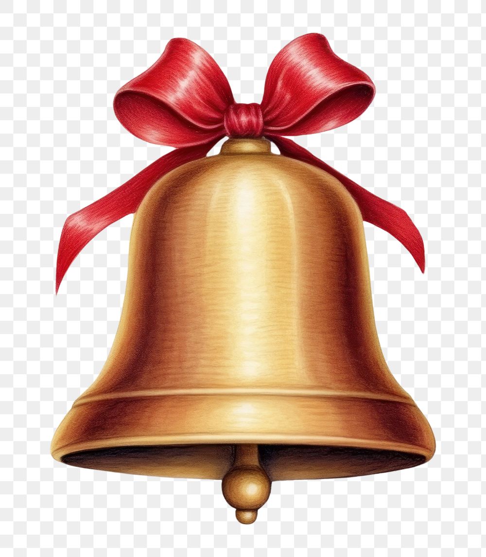 PNG Bell christmas bell red white background. AI generated Image by rawpixel.