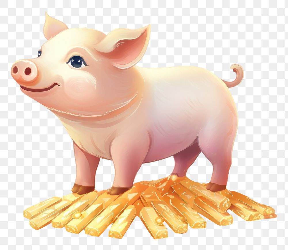 PNG Chinese pig animal mammal representation. AI generated Image by rawpixel.