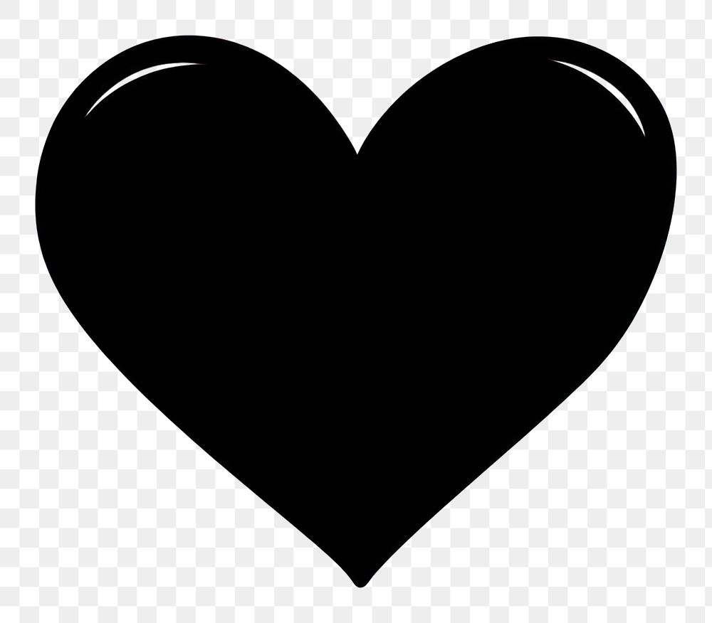 PNG Heart black white line. AI generated Image by rawpixel.
