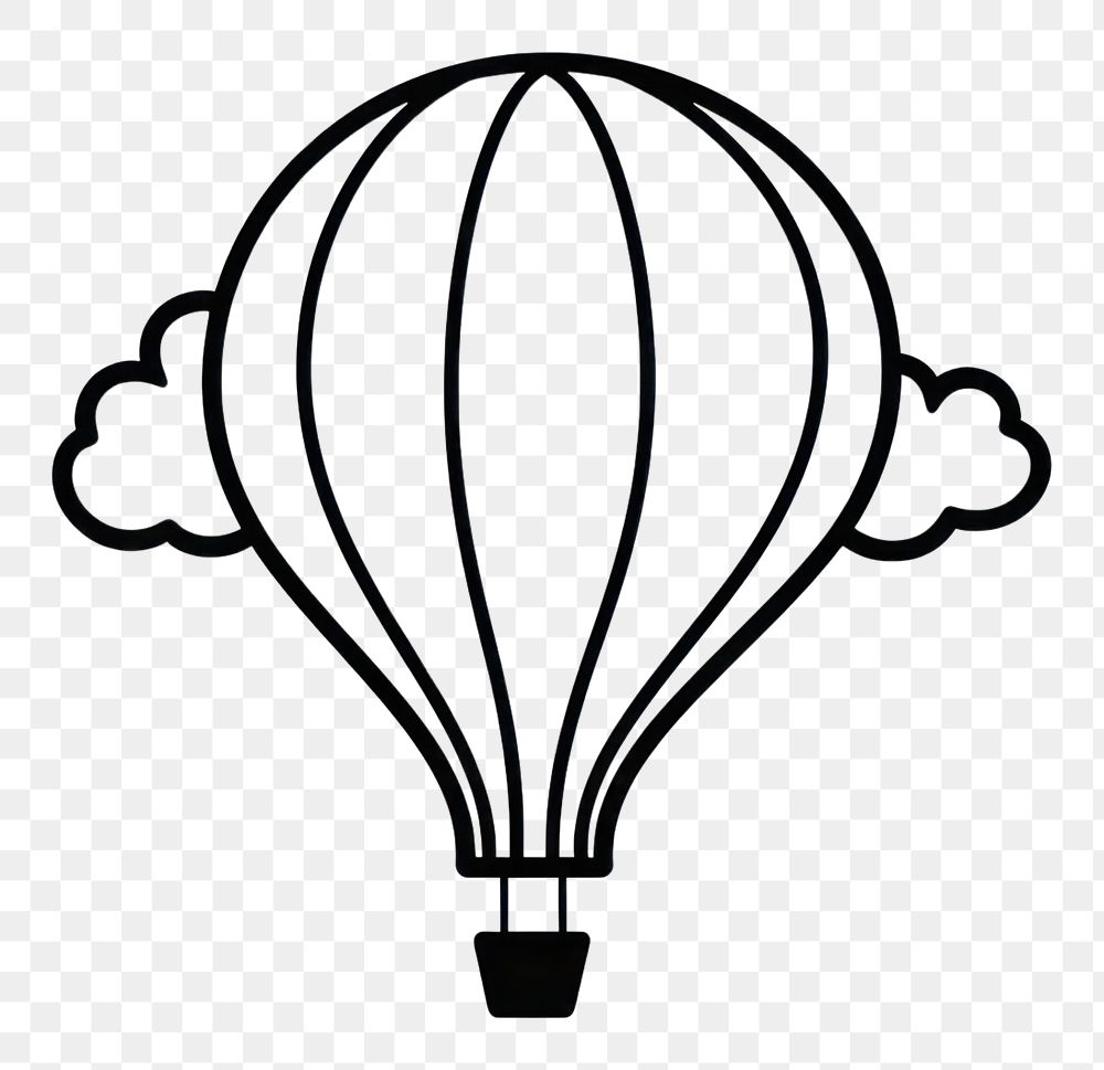 PNG Hot balloon aircraft vehicle white. AI generated Image by rawpixel.