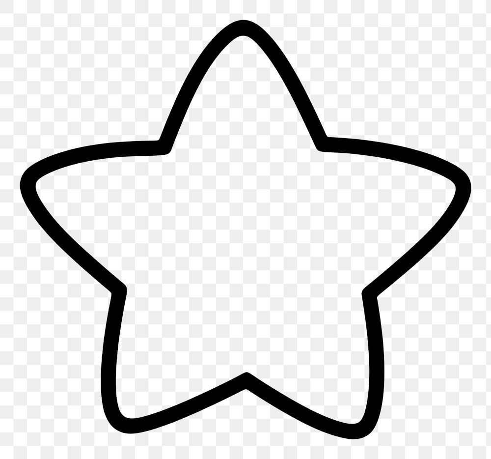PNG Star symbol white black. AI generated Image by rawpixel.