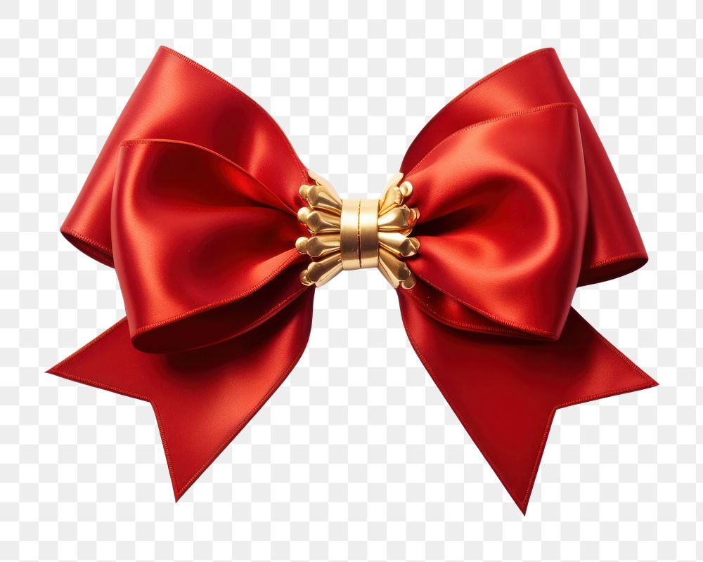 PNG red bow, transparent background