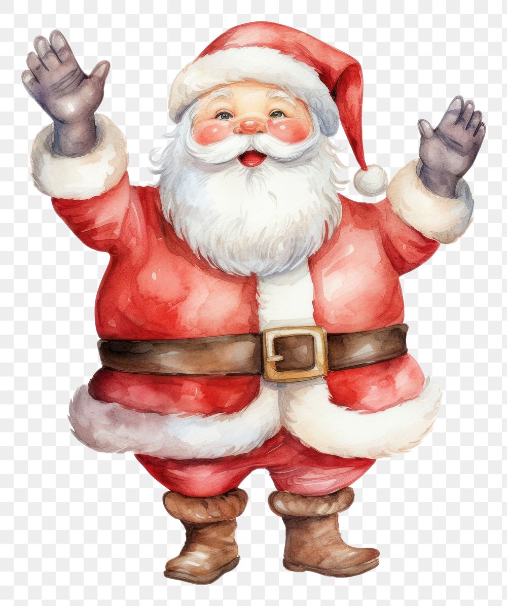 PNG White background santa claus celebration creativity. AI generated Image by rawpixel.