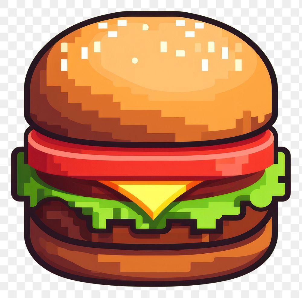 PNG Cute burger food hamburger vegetable. AI generated Image by rawpixel.