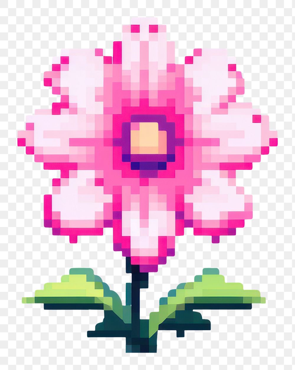 PNG Cute flower art graphics pattern. AI generated Image by rawpixel.