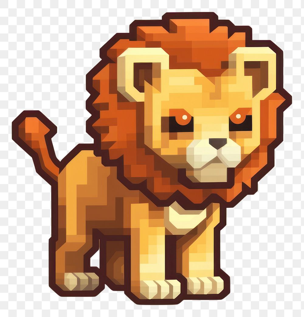 PNG Mammal animal lion representation. AI generated Image by rawpixel.