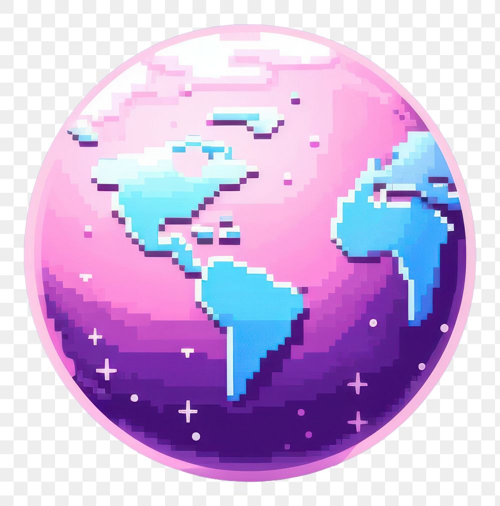 PNG Cute planet cartoon sphere shape globe