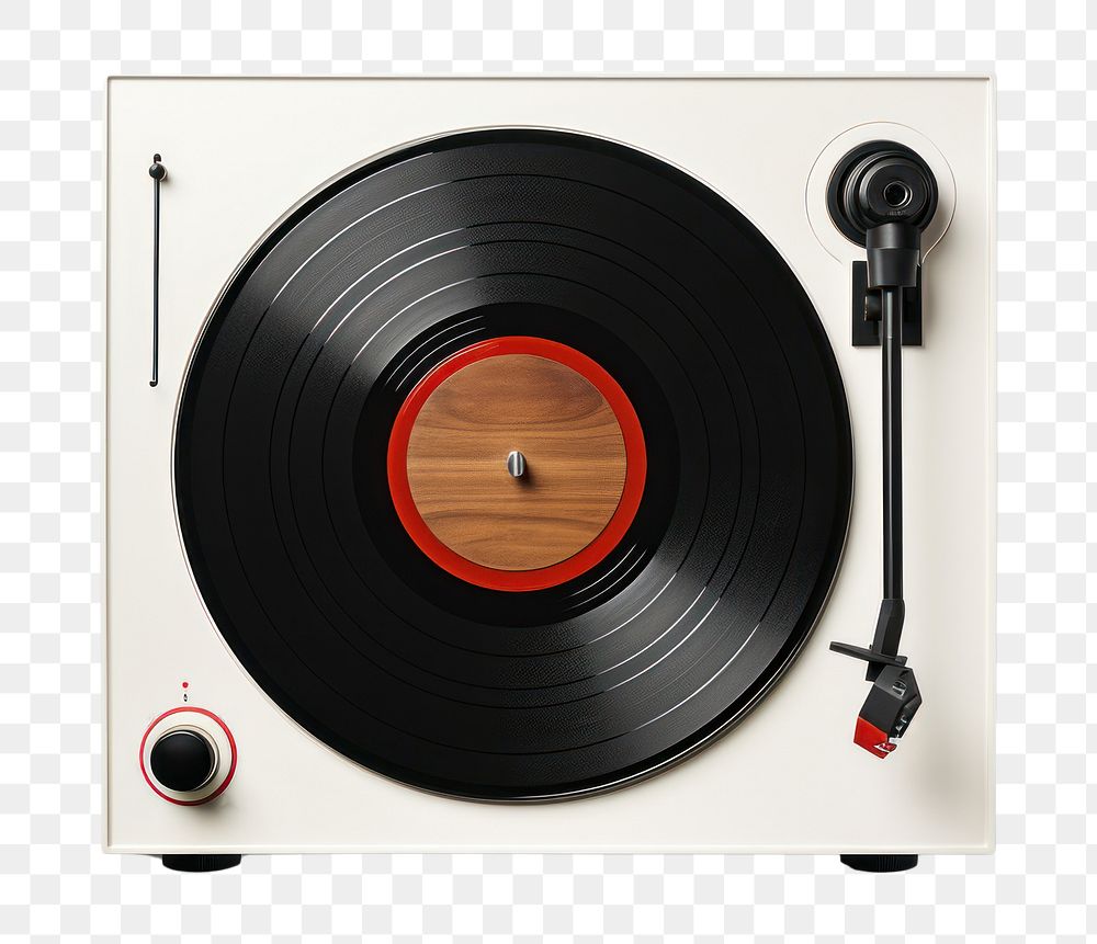 PNG  Record player electronics white background loudspeaker. AI generated Image by rawpixel.