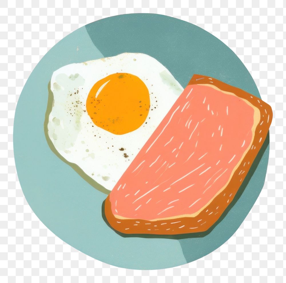 PNG Breakfast food fork egg. AI generated Image by rawpixel.