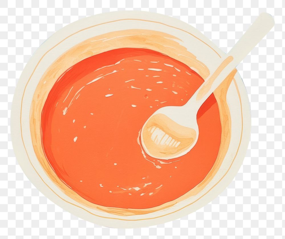 PNG Soup spoon bowl food. AI generated Image by rawpixel.