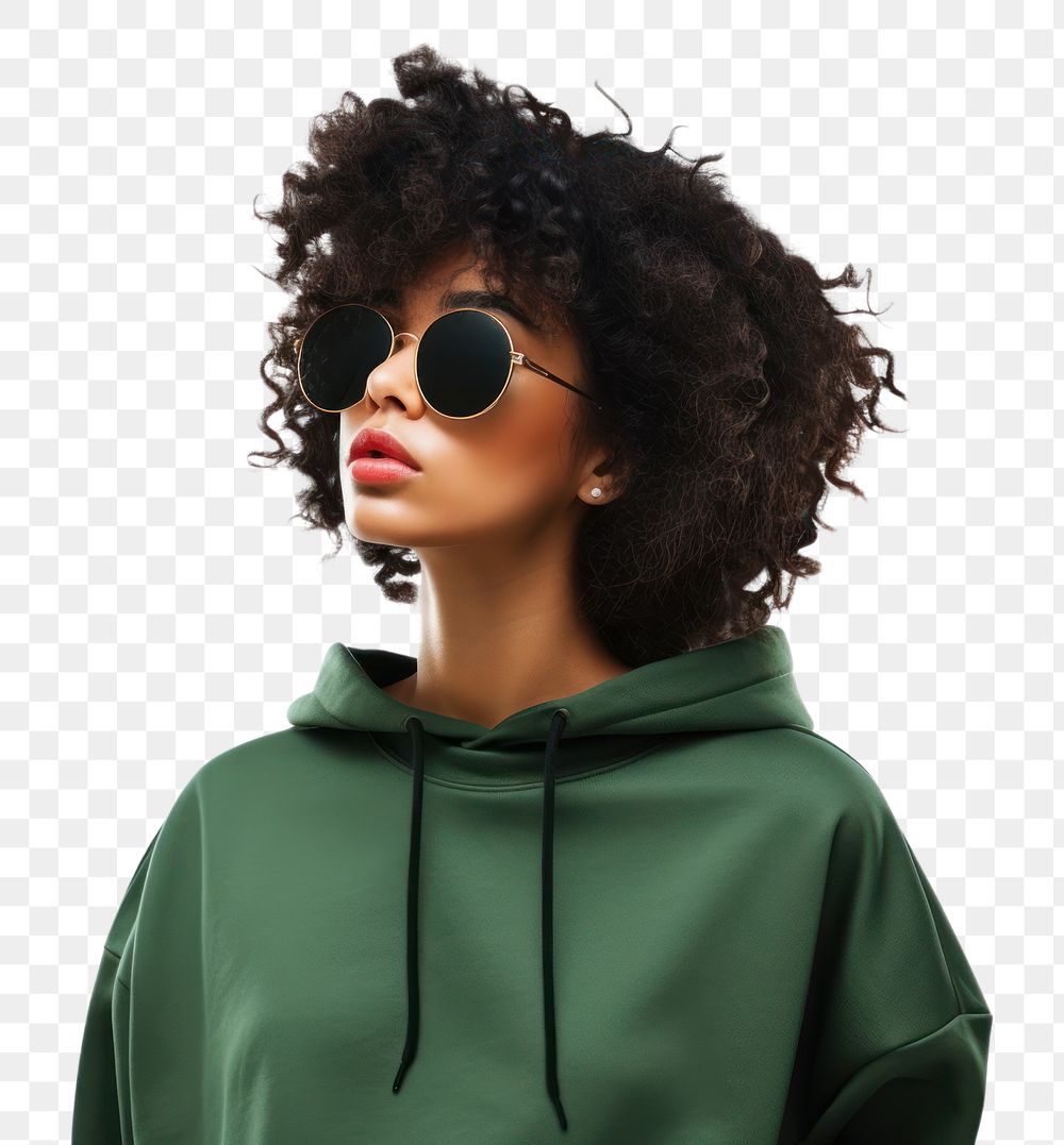 PNG Fashionable sunglasses sweatshirt apparel. AI generated Image by rawpixel.