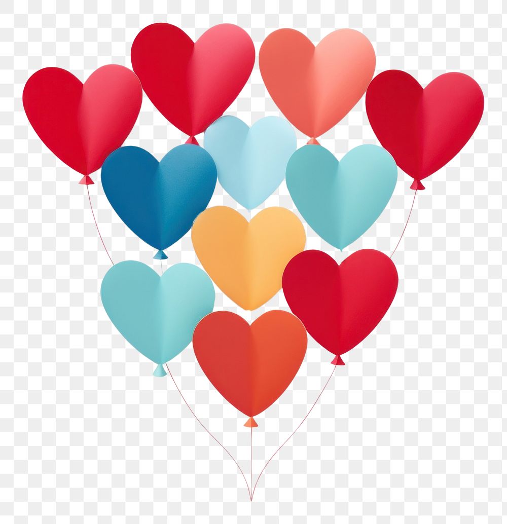 PNG  Heart shaped balloon celebration anniversary creativity