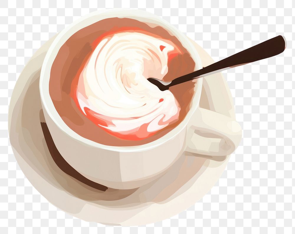 PNG Hot chocolate. AI generated Image by rawpixel.