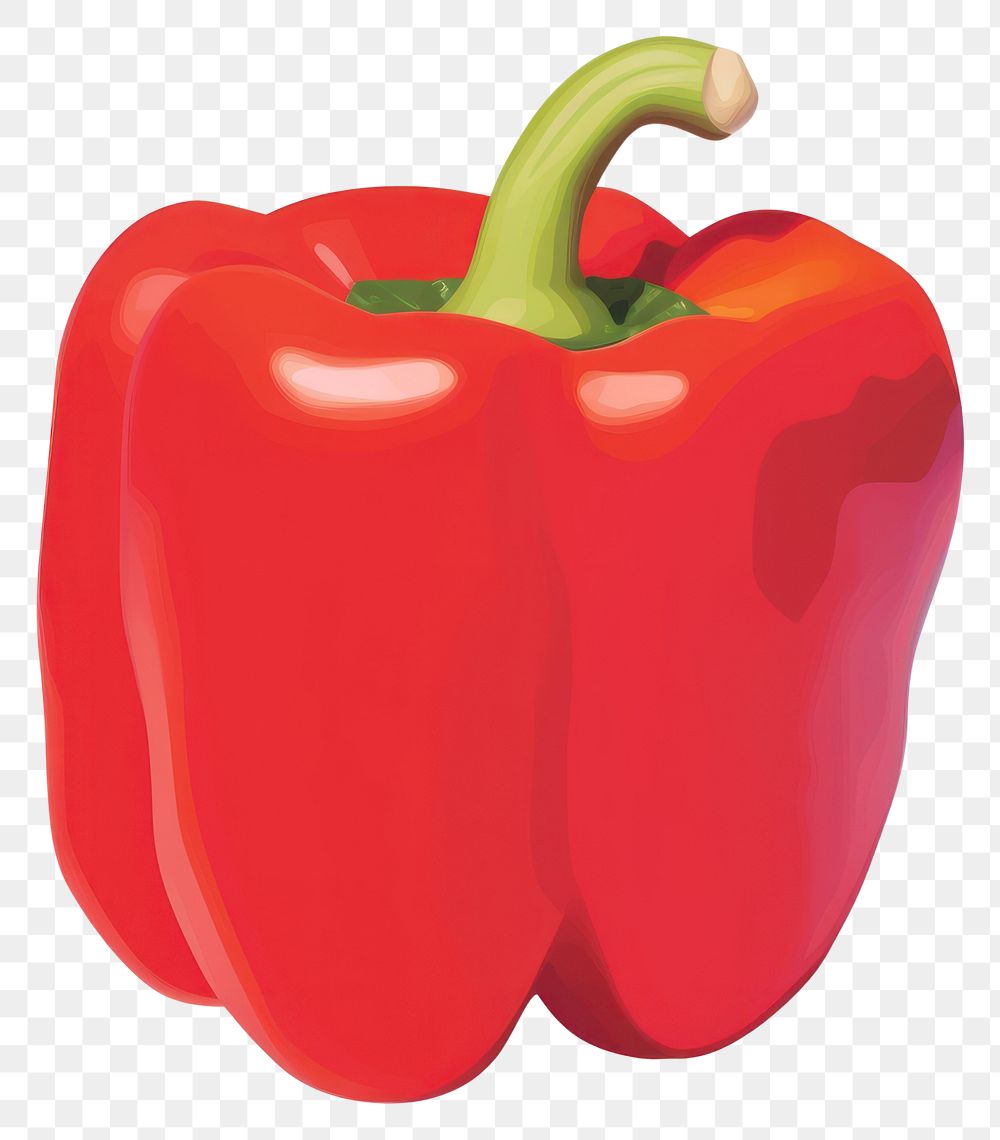 PNG Bell pepper vegetable. AI generated Image by rawpixel.
