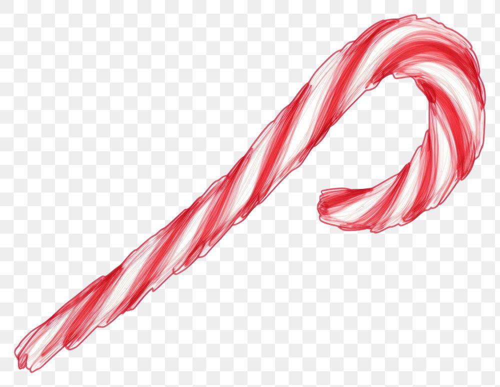 PNG  Candy cane white background confectionery lollipop. AI generated Image by rawpixel.