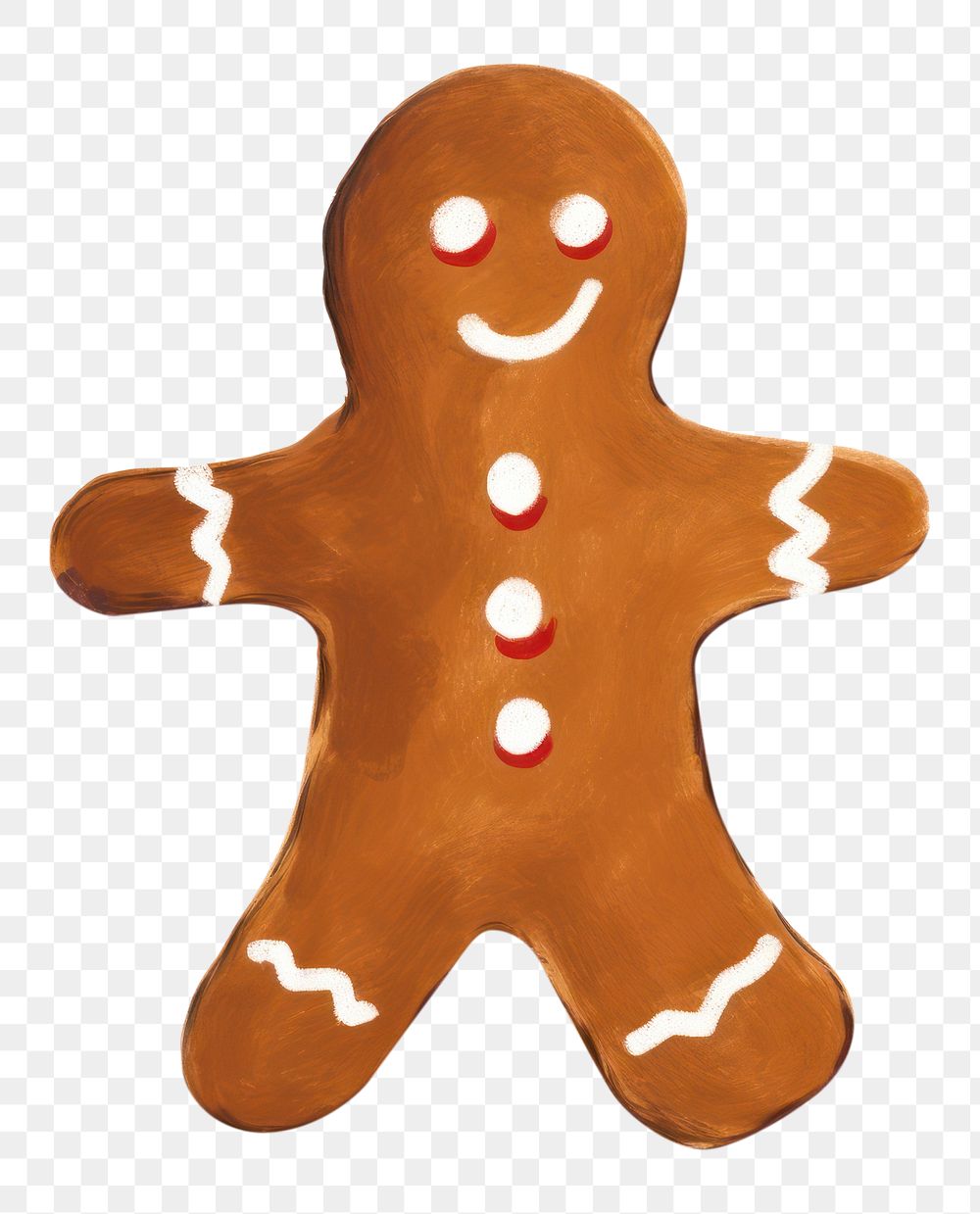 PNG  Gingerbread christmas cookie food. AI generated Image by rawpixel.