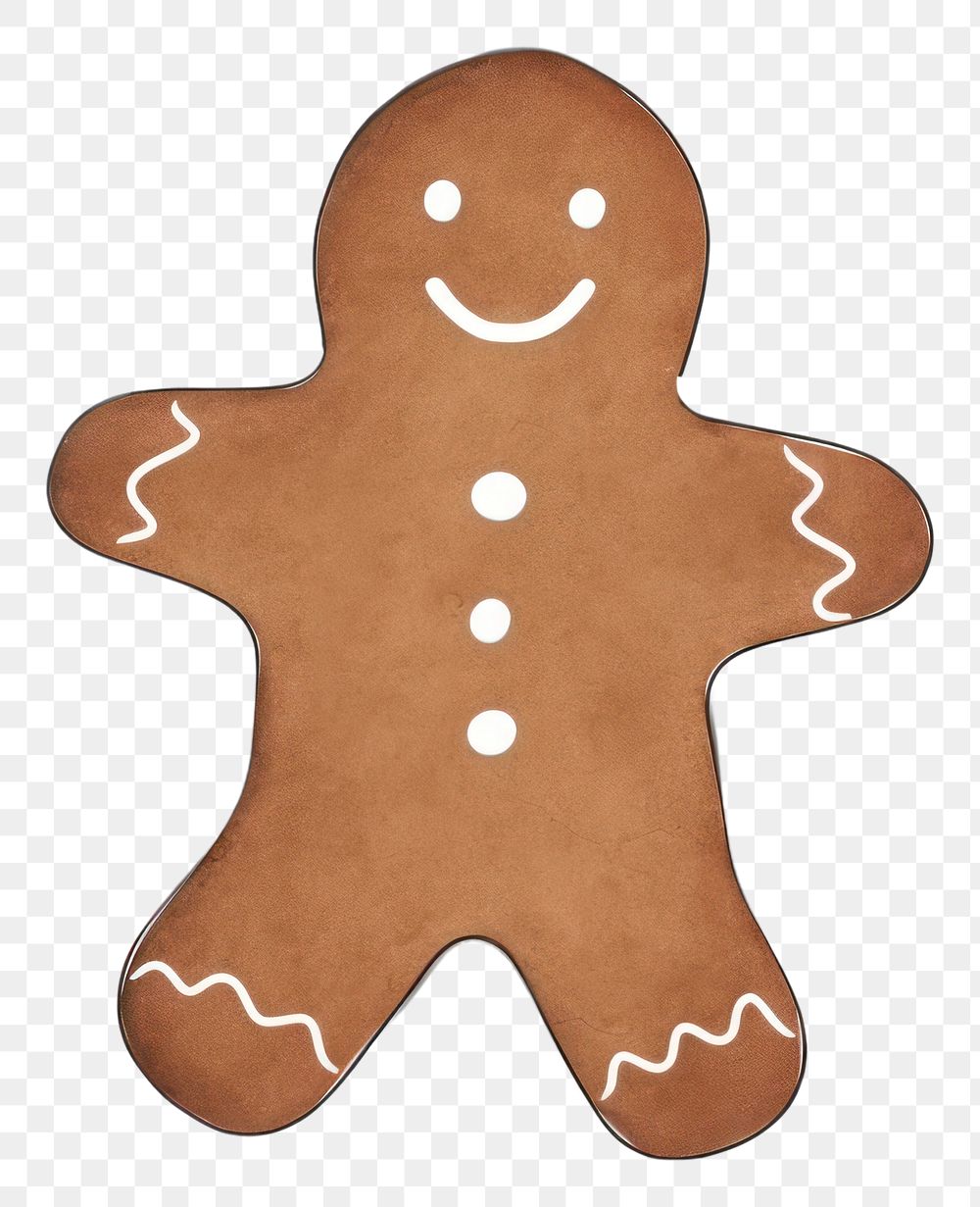 PNG  Gingerbread christmas cookie food. AI generated Image by rawpixel.