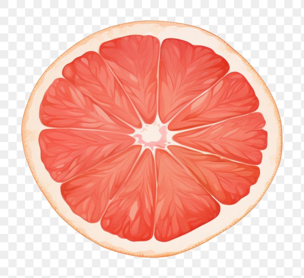 PNG  Grapefruit orange plant grapefruit food white background. AI generated Image by rawpixel.