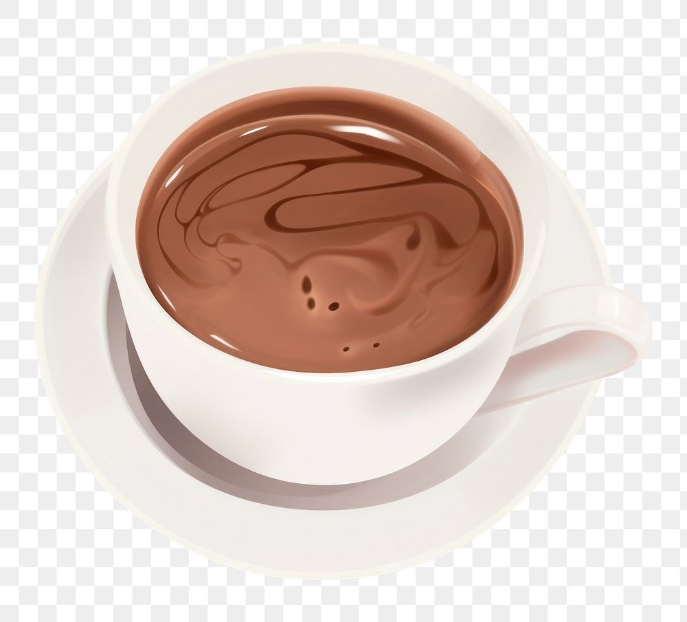 PNG  Hot chocolate dessert coffee drink. AI generated Image by rawpixel.