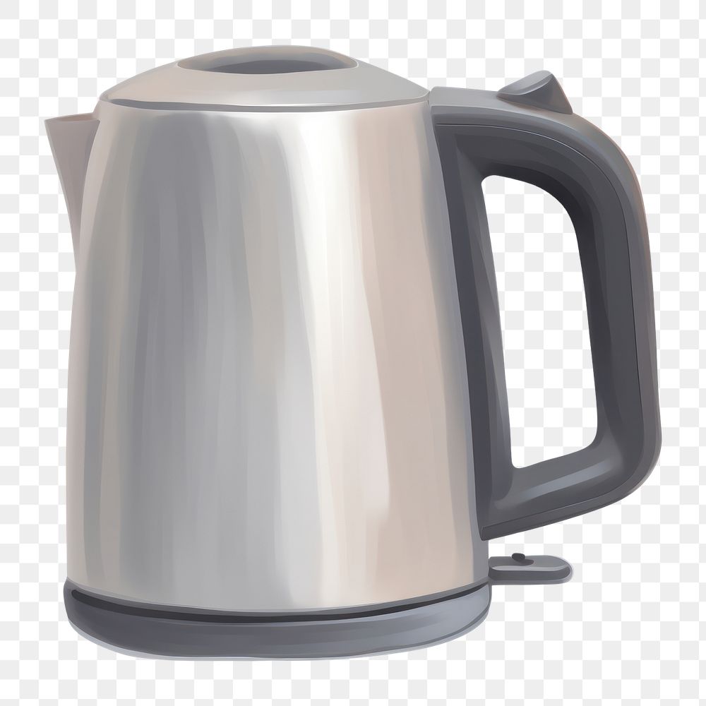 PNG Kettle white background appliance aluminum. AI generated Image by rawpixel.