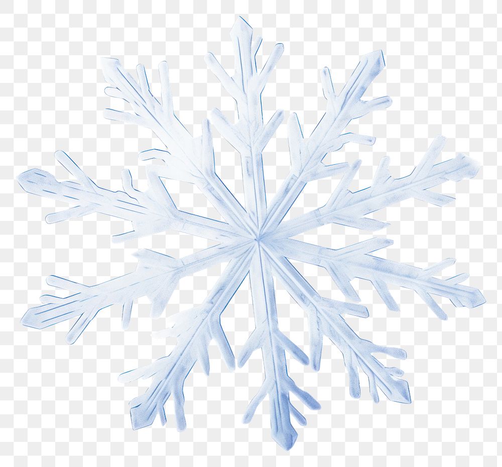 PNG  Snow snowflake drawing white. AI generated Image by rawpixel.
