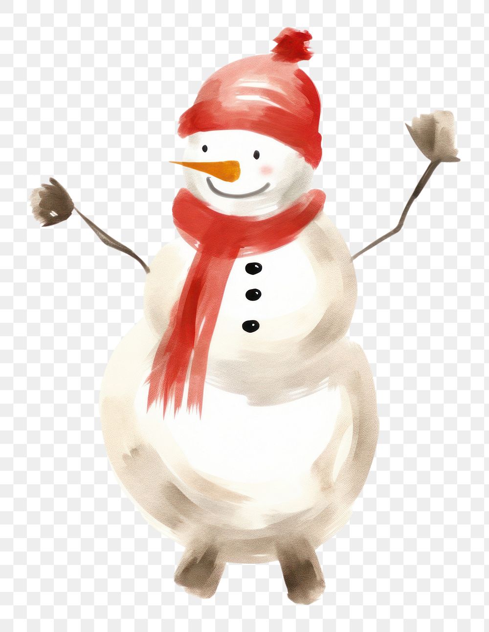 PNG Snowman dancing winter white white background. AI generated Image by rawpixel.