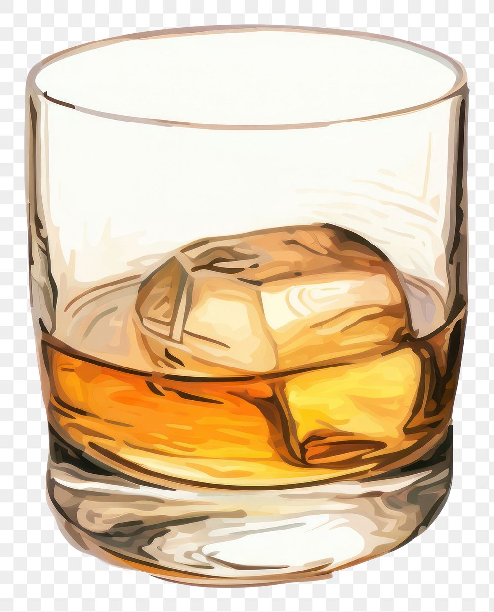 PNG  Whisky bottle drink glass. AI generated Image by rawpixel.
