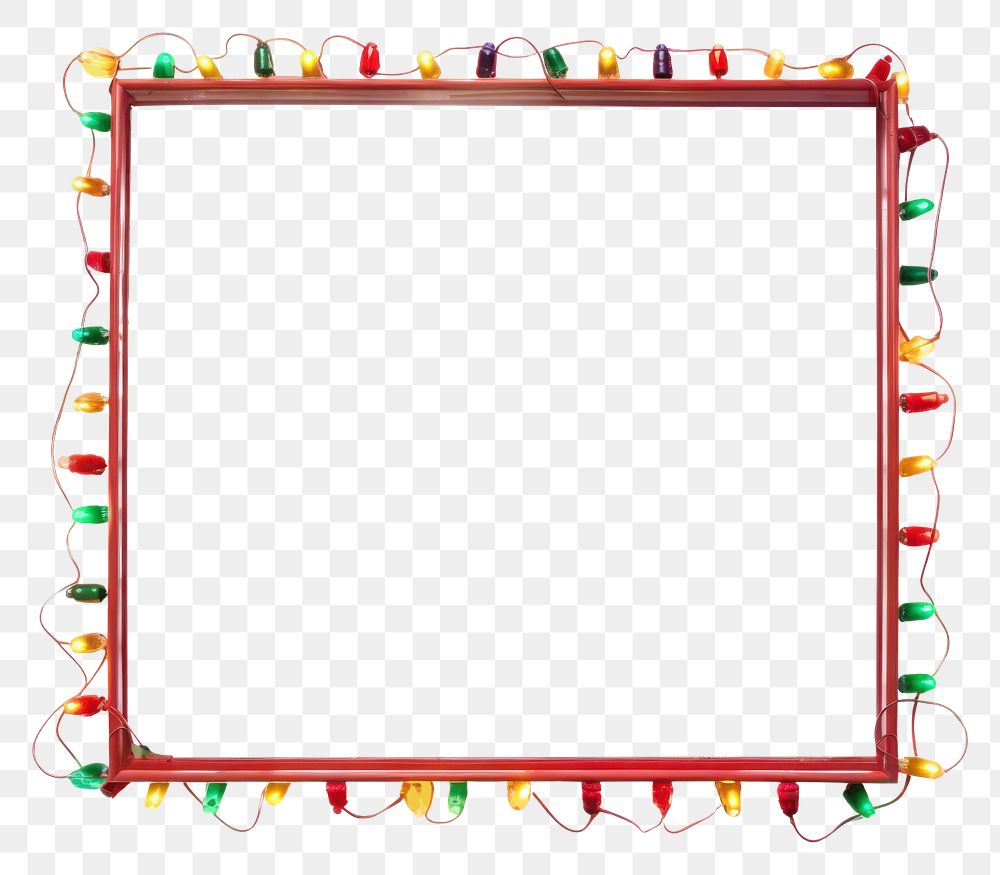 PNG Frame white background celebration rectangle
