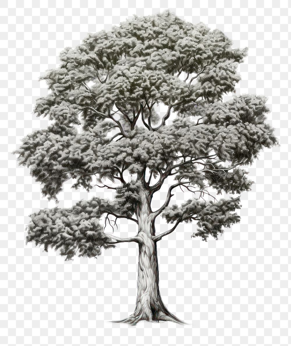 PNG  Tree sketch drawing plant. AI generated Image by rawpixel.
