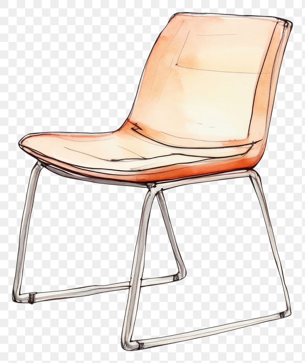 PNG Chair simplicity furniture sketch. AI generated Image by rawpixel.