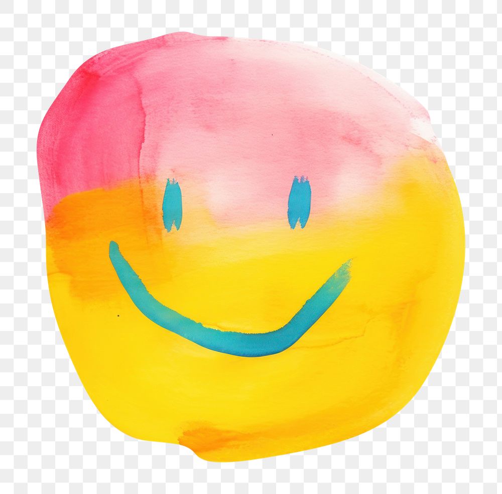 PNG Emoji painting shape art. 